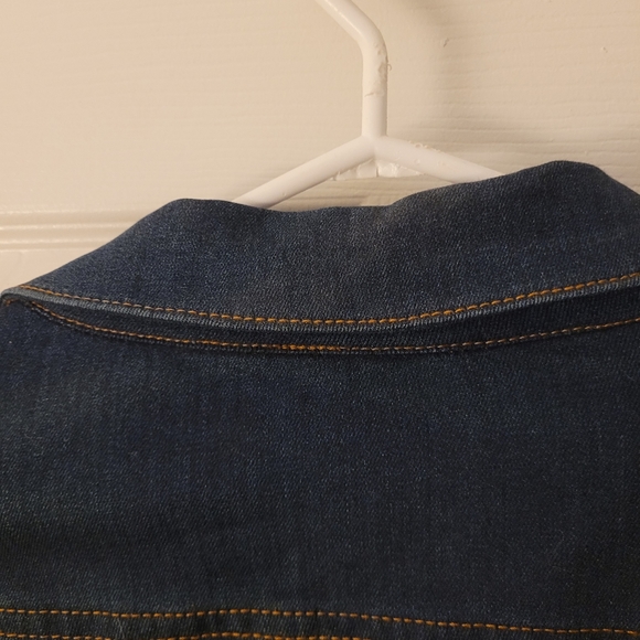 Dark Denim Jean Jacket Size 16 - Picture 6 of 7